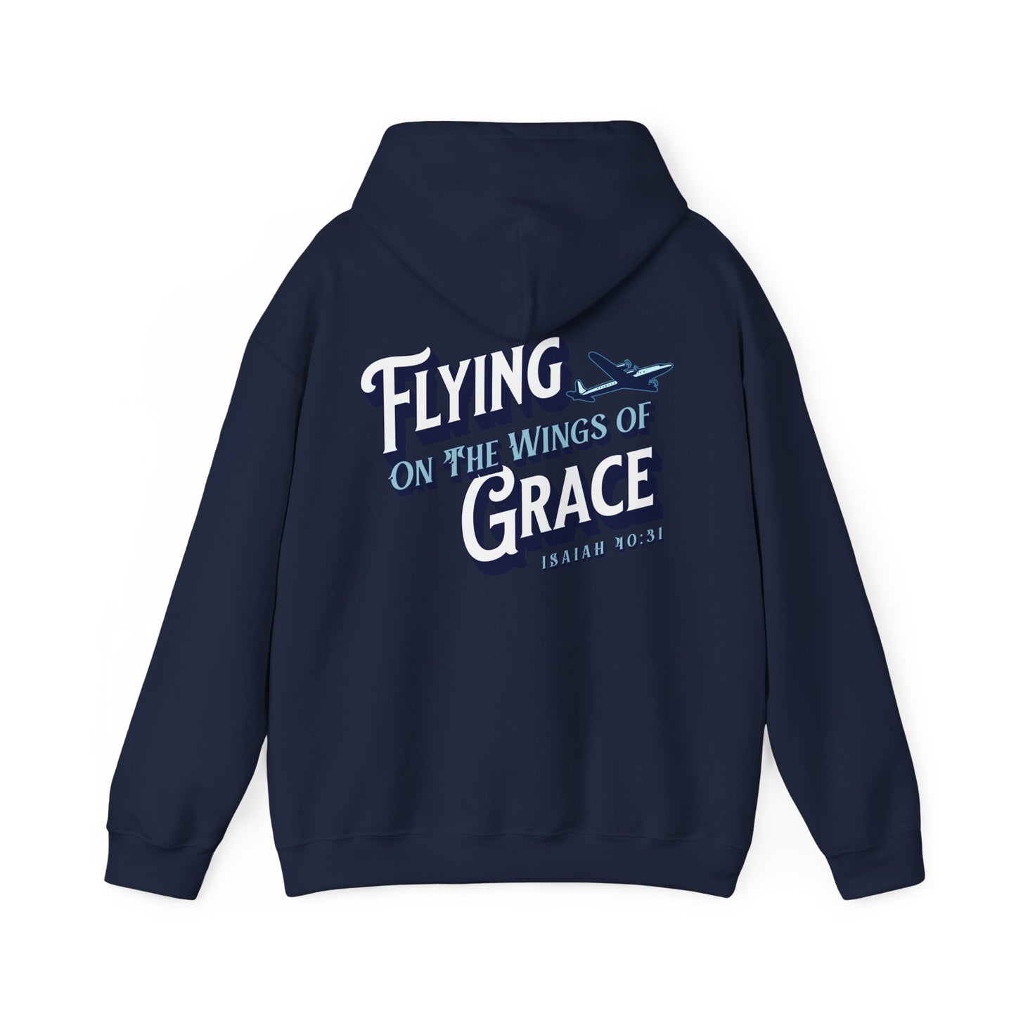 Flying on The Grace of Wings Aviation Hoodie