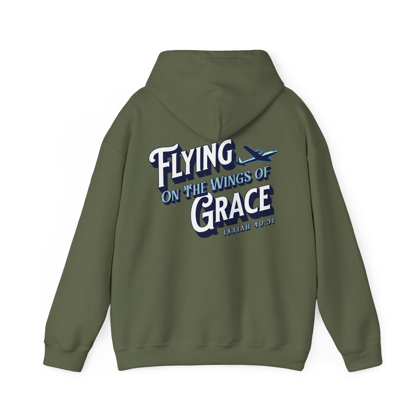 Flying on The Grace of Wings Aviation Hoodie