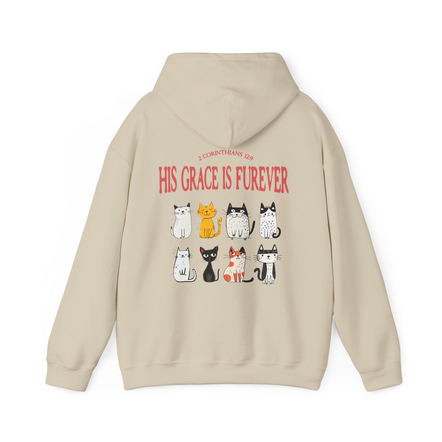 His Grace is Furever Cat Lovers Hoodie