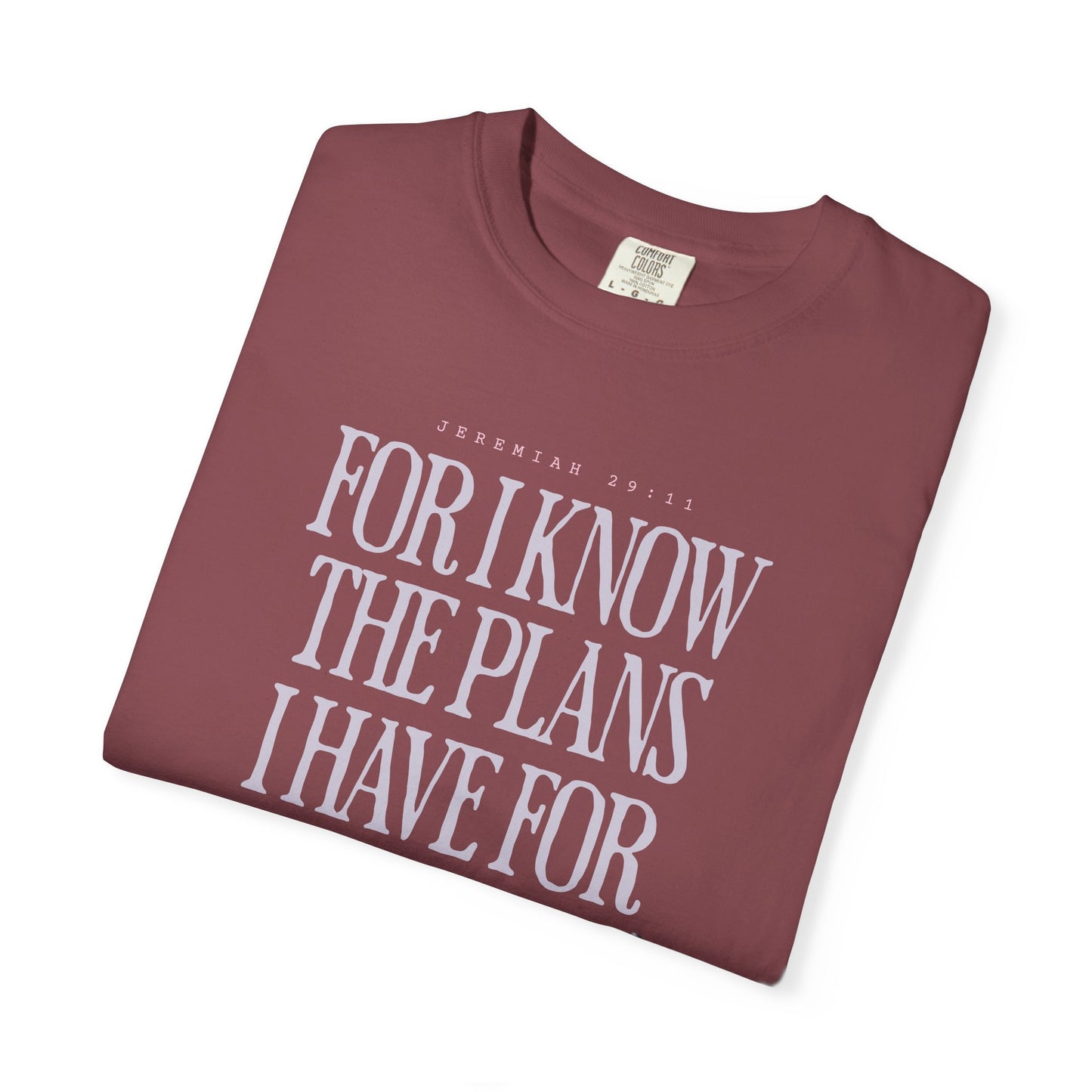 For I Know the Plans I Have for You Christian Tee
