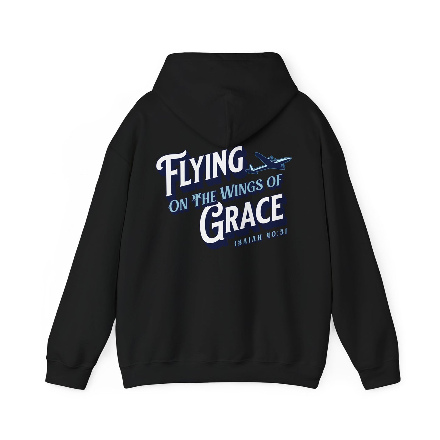 Flying on The Grace of Wings Aviation Hoodie