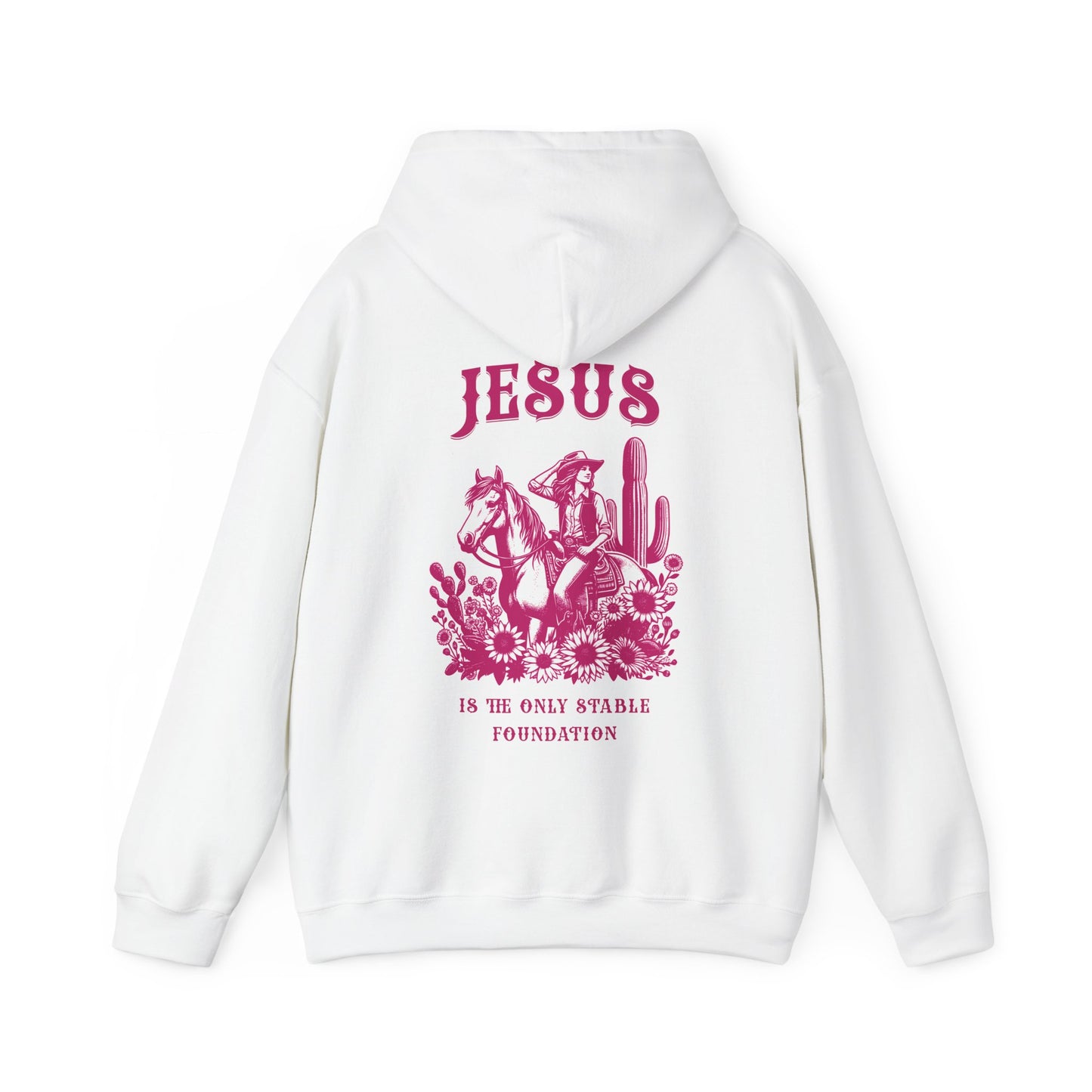 Jesus is the Only Stable Foundation Horse Lovers Hoodie