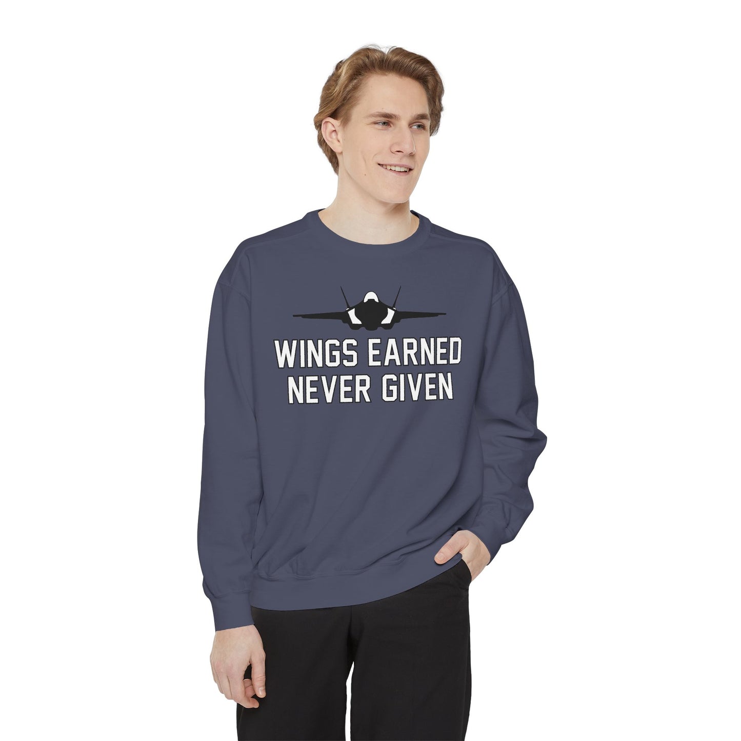 Wings Earned Never Given F-35 Sweatshirt