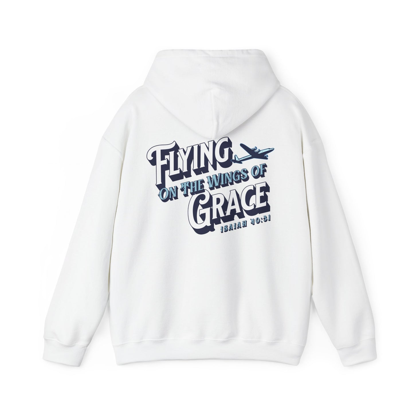 Flying on The Grace of Wings Aviation Hoodie
