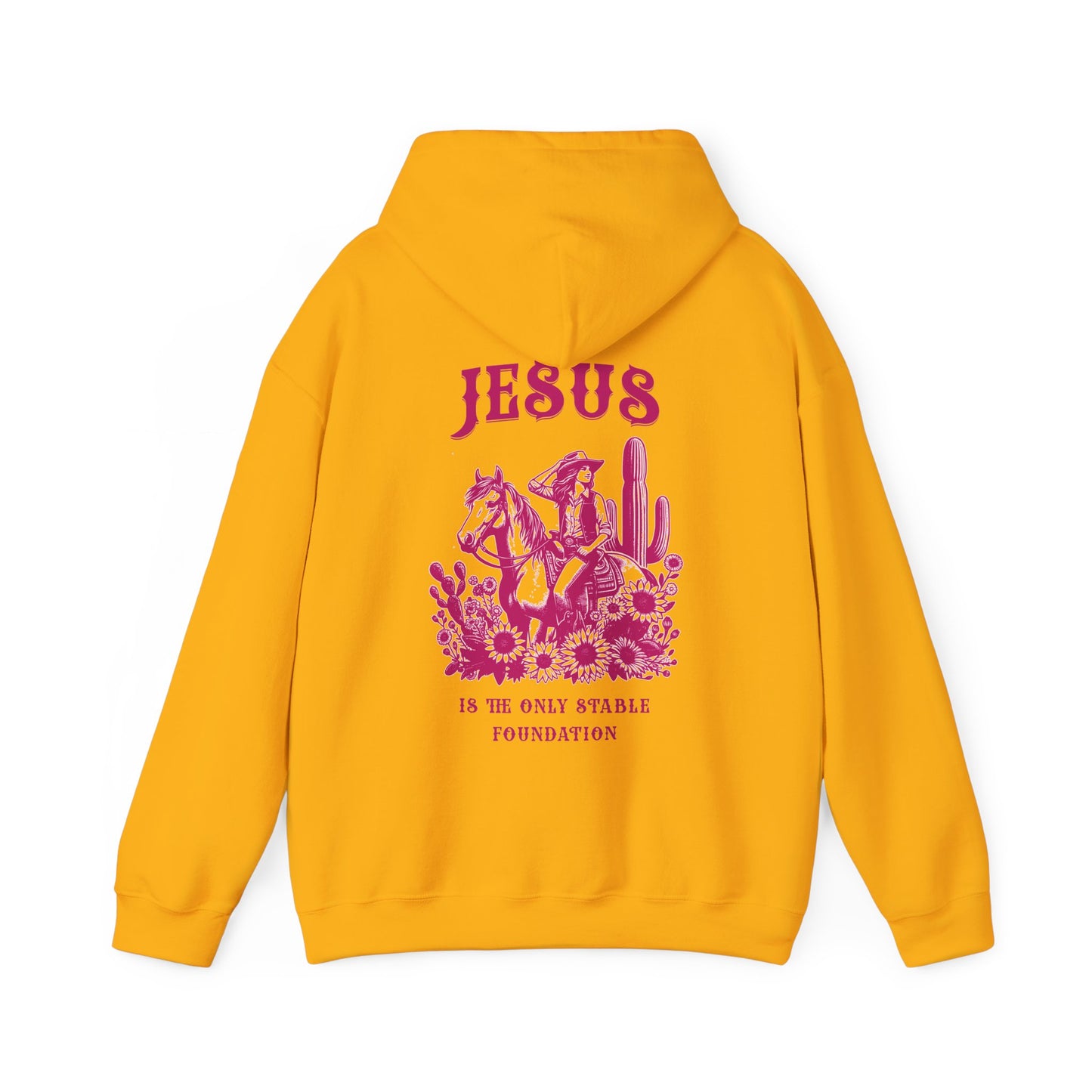 Jesus is the Only Stable Foundation Horse Lovers Hoodie