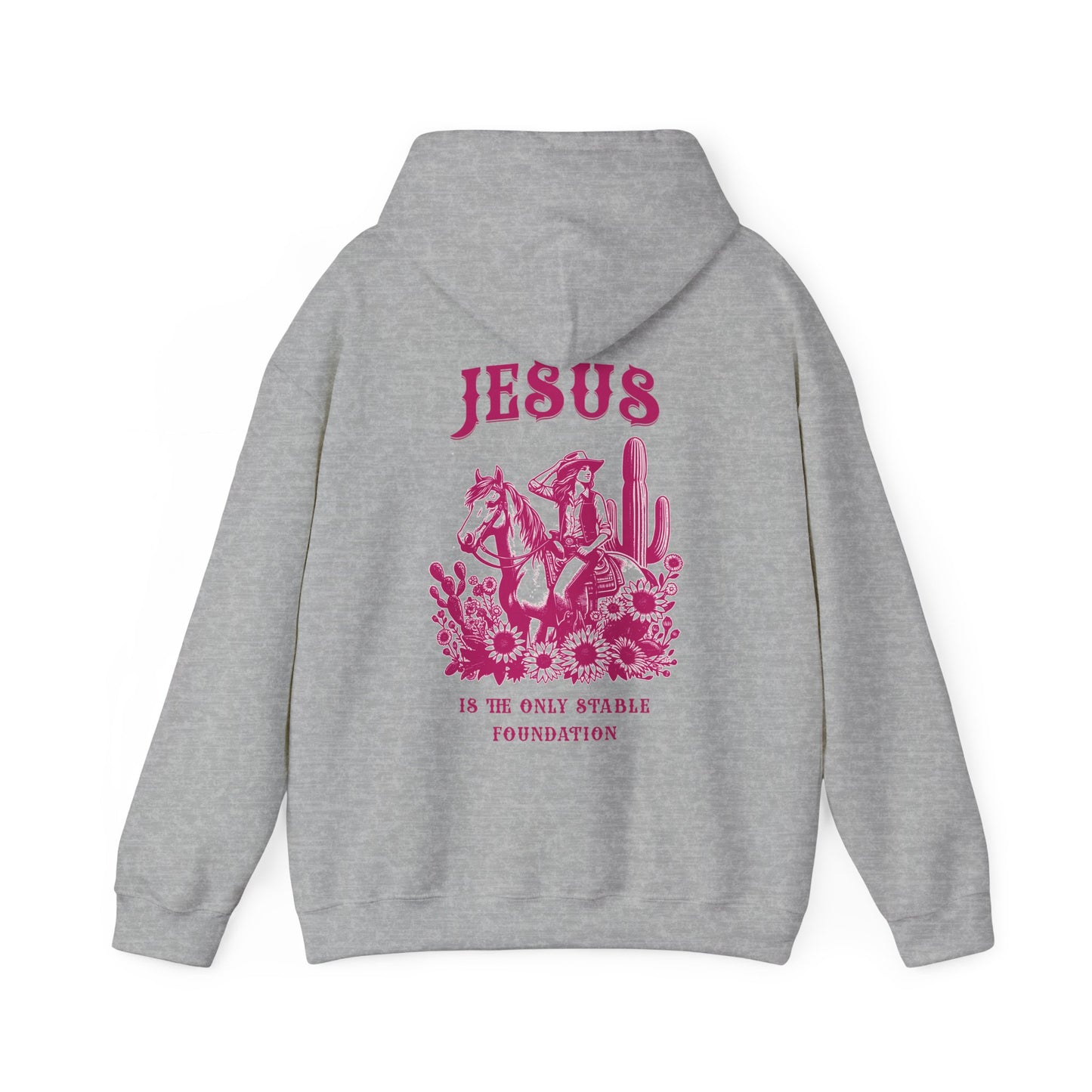 Jesus is the Only Stable Foundation Horse Lovers Hoodie