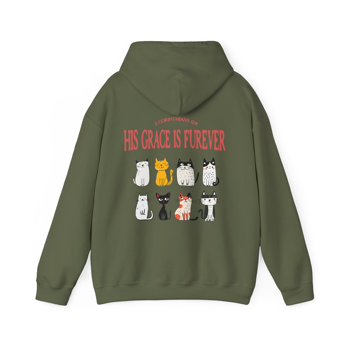 His Grace is Furever Cat Lovers Hoodie