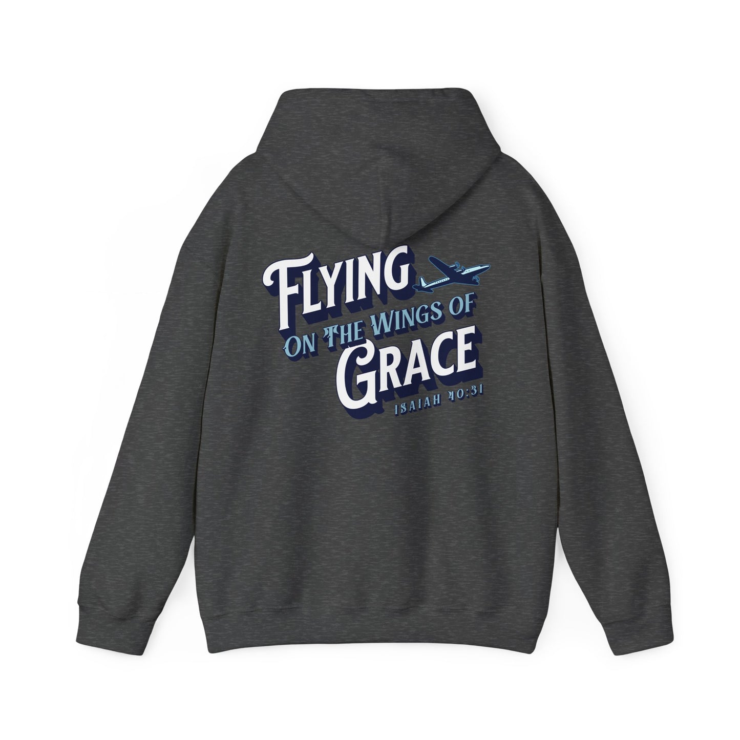 Flying on The Grace of Wings Aviation Hoodie