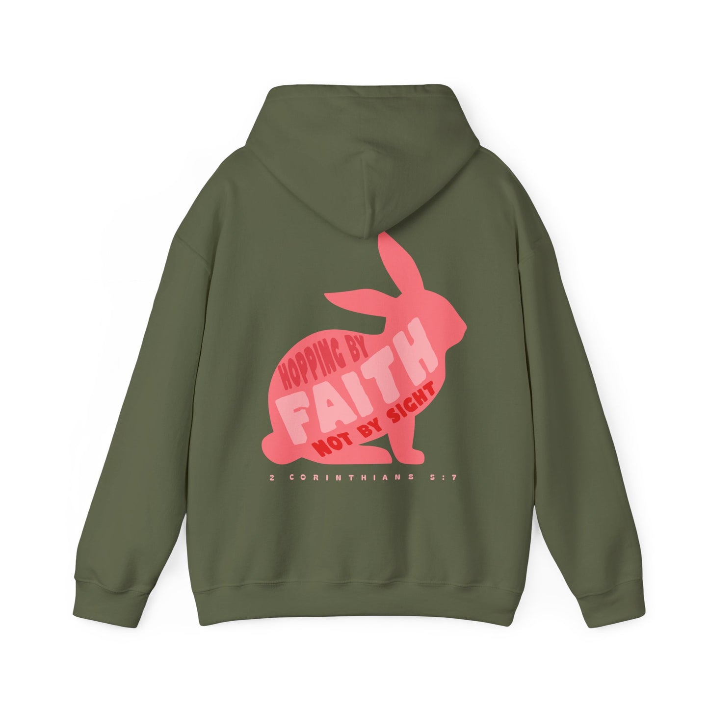 Hopping by Faith, Not by Sight Rabbit Lovers Hoodie