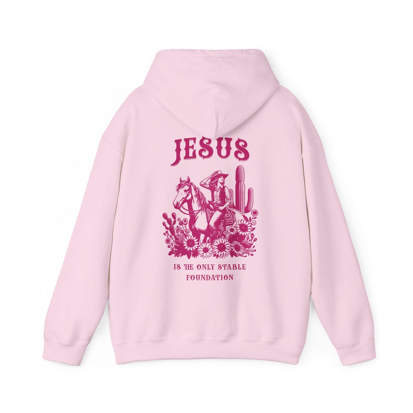 Jesus is the Only Stable Foundation Horse Lovers Hoodie