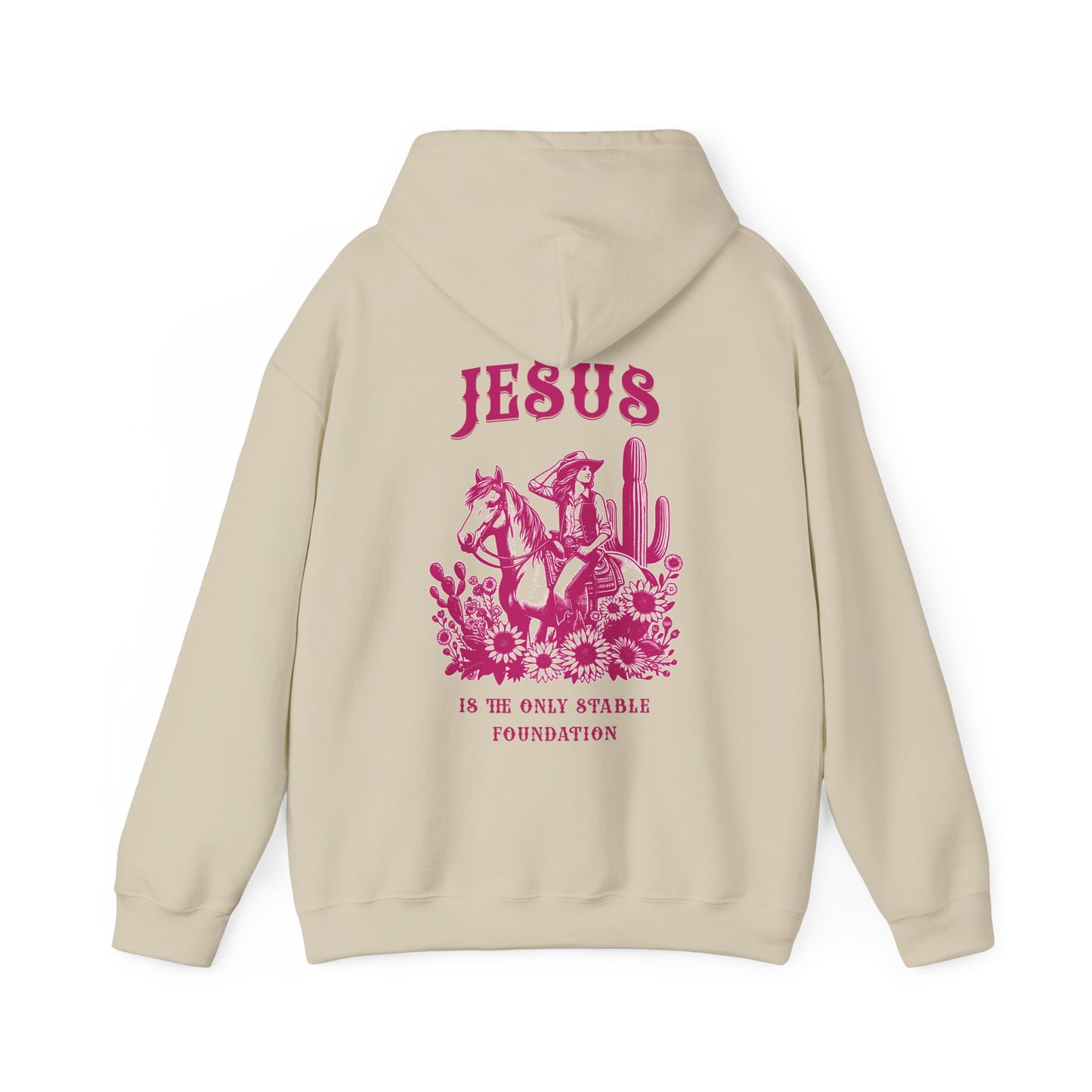 Jesus is the Only Stable Foundation Horse Lovers Hoodie