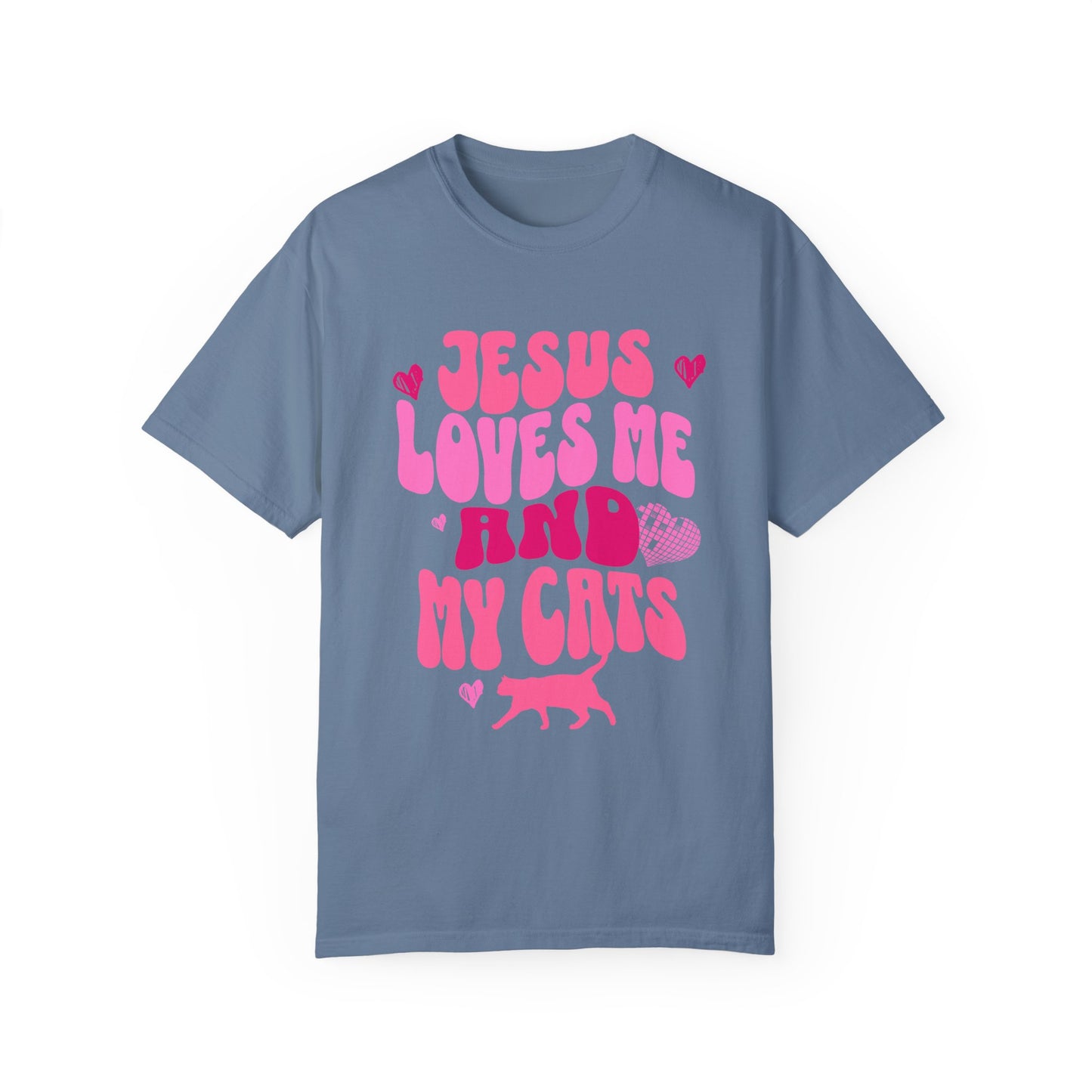 Jesus Loves Me and My Cats Tee