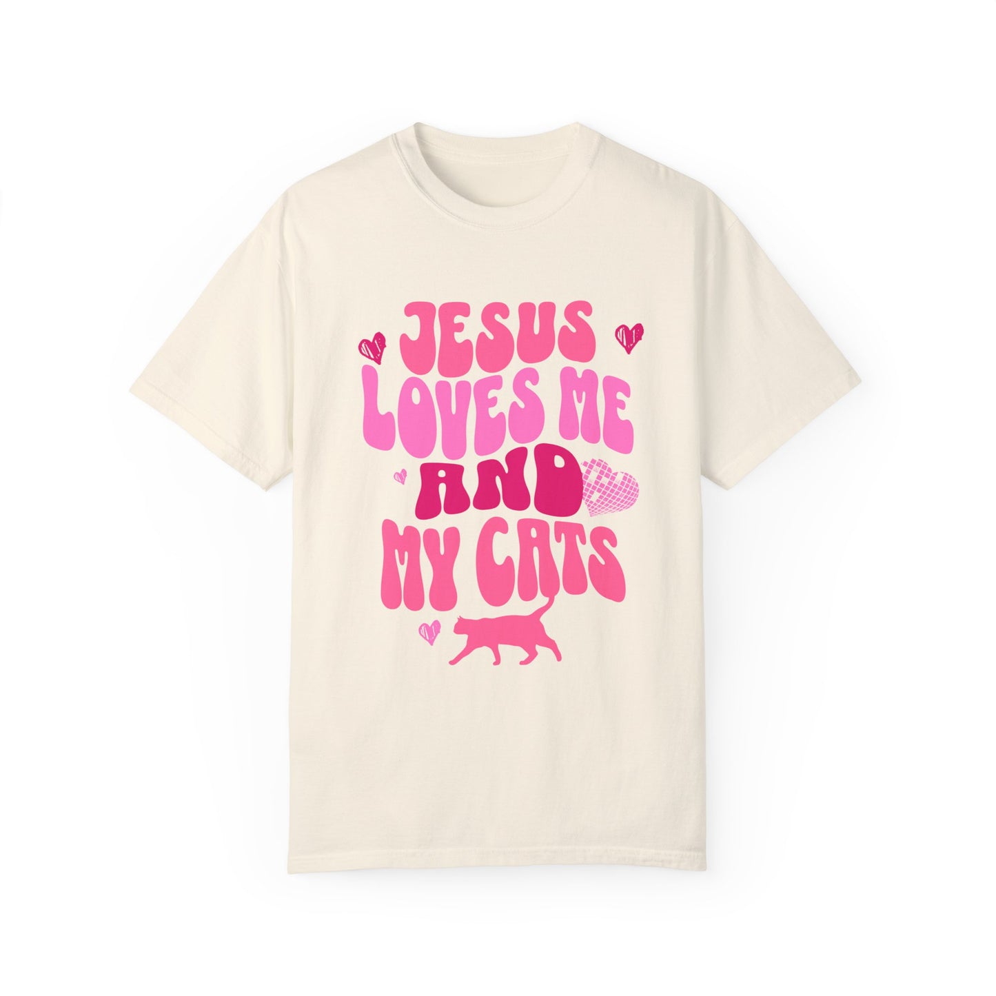 Jesus Loves Me and My Cats Tee