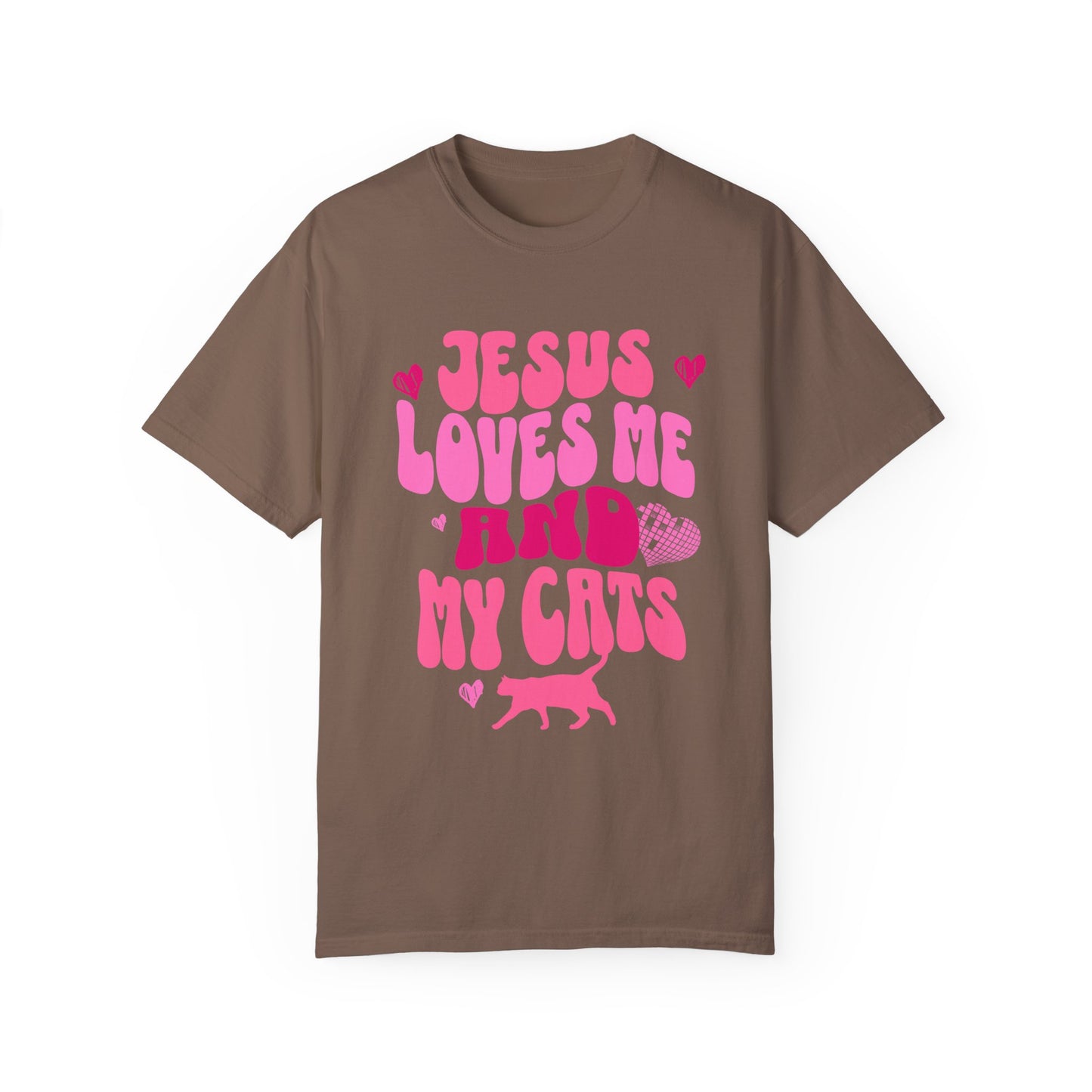Jesus Loves Me and My Cats Tee