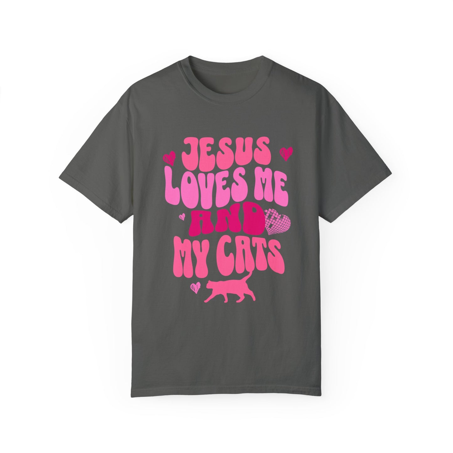 Jesus Loves Me and My Cats Tee