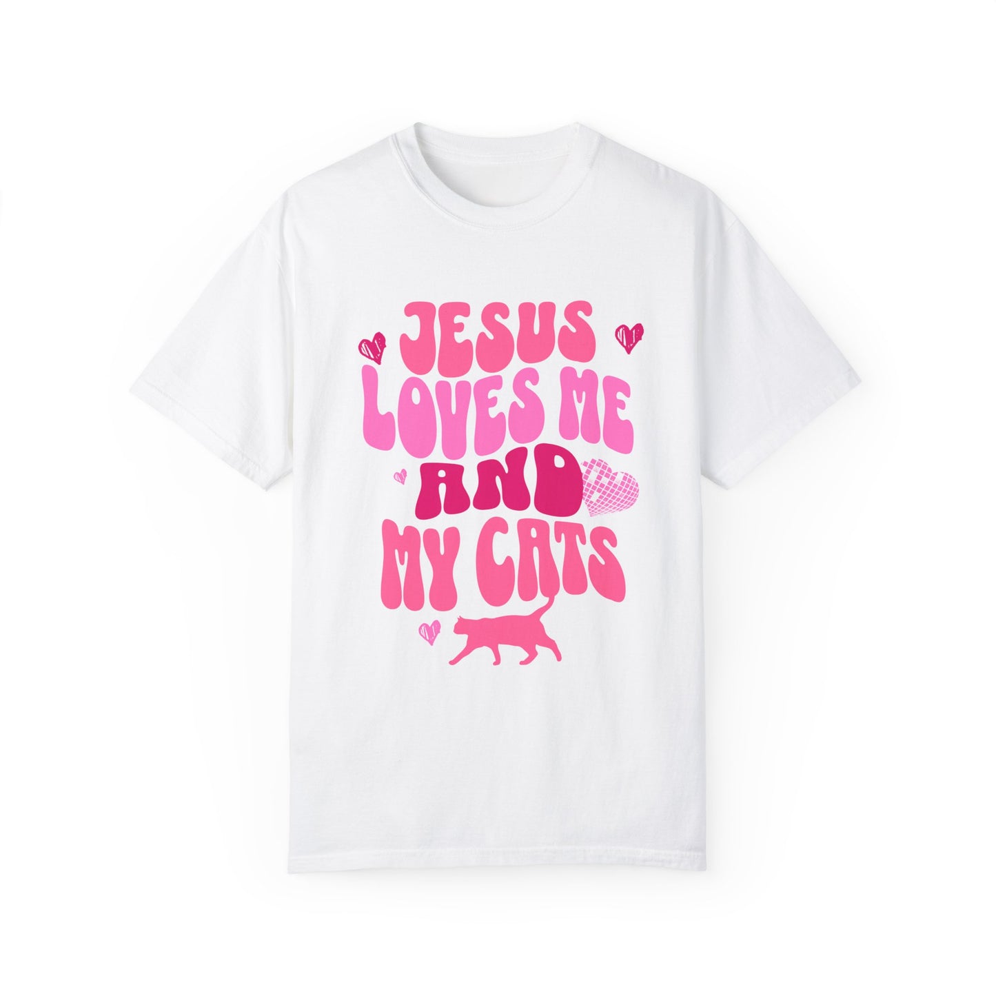Jesus Loves Me and My Cats Tee