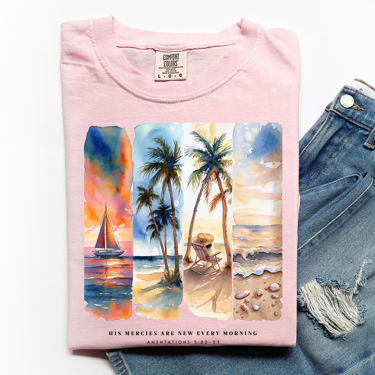 His Mercies Are New Every Morning Christian Tee