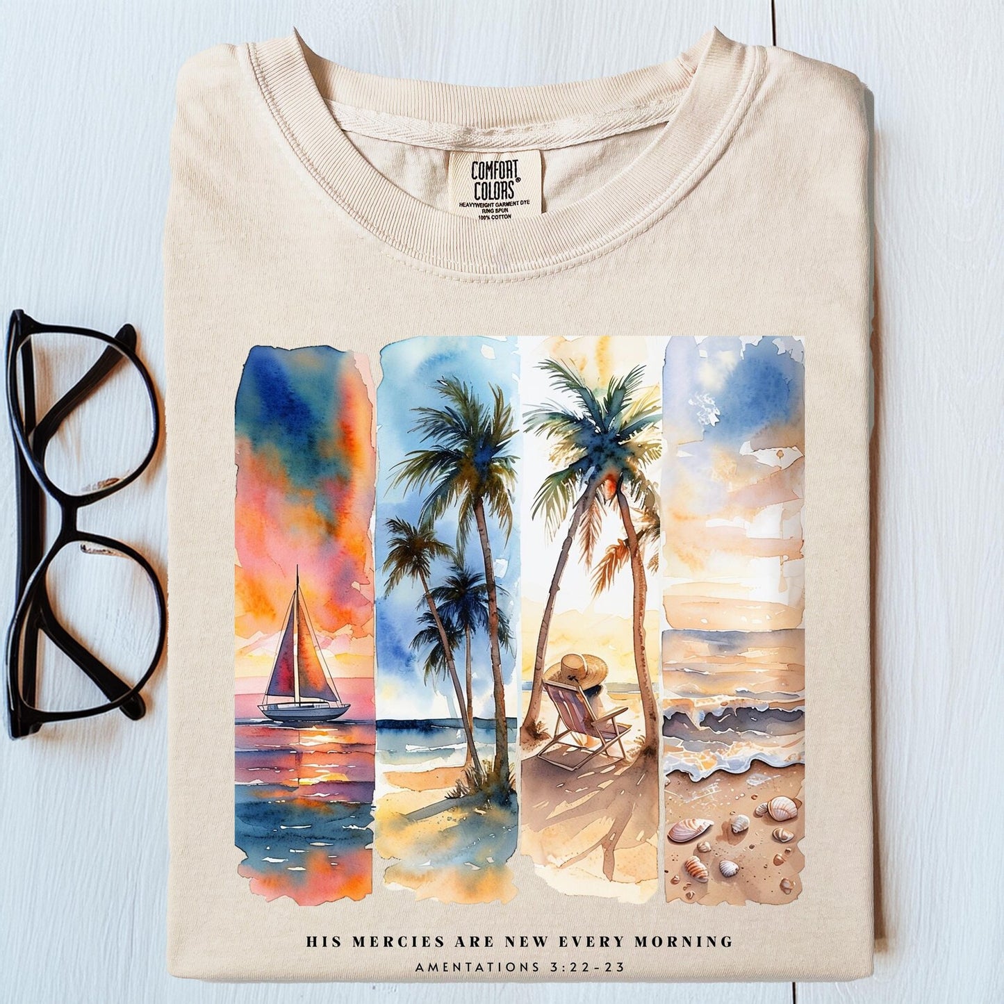 His Mercies Are New Every Morning Christian Tee