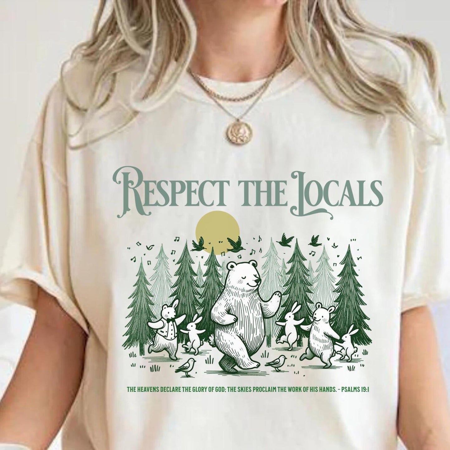 RESPECT THE LOCALS Christian Tee