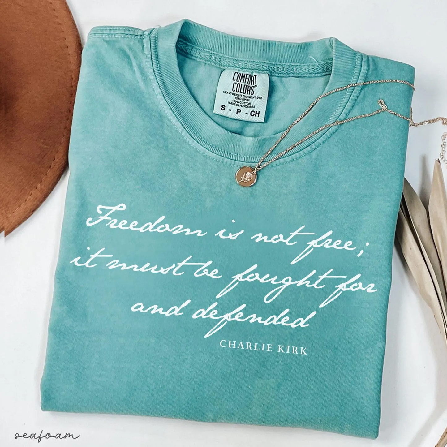 Freedom is not Free - Charlie Kirk Christian Activist Political Awareness Comfort Colors® Shirt