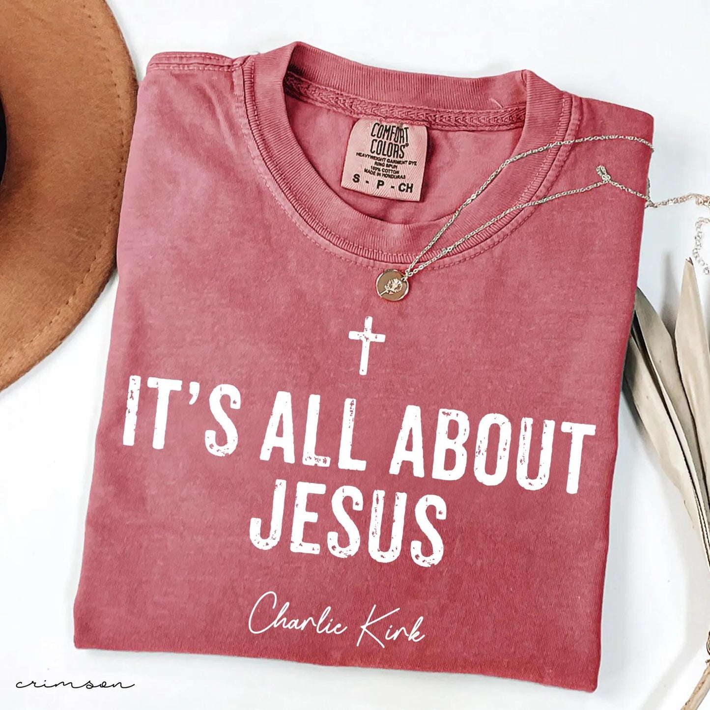God, Family and Country Charlie Kirk Christian Activist Support Comfort Colors® Shirt