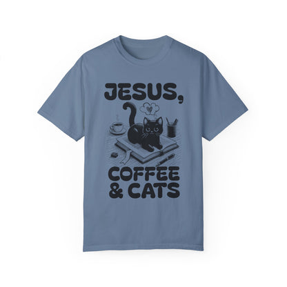 Jesus, Coffee and Cats Tee