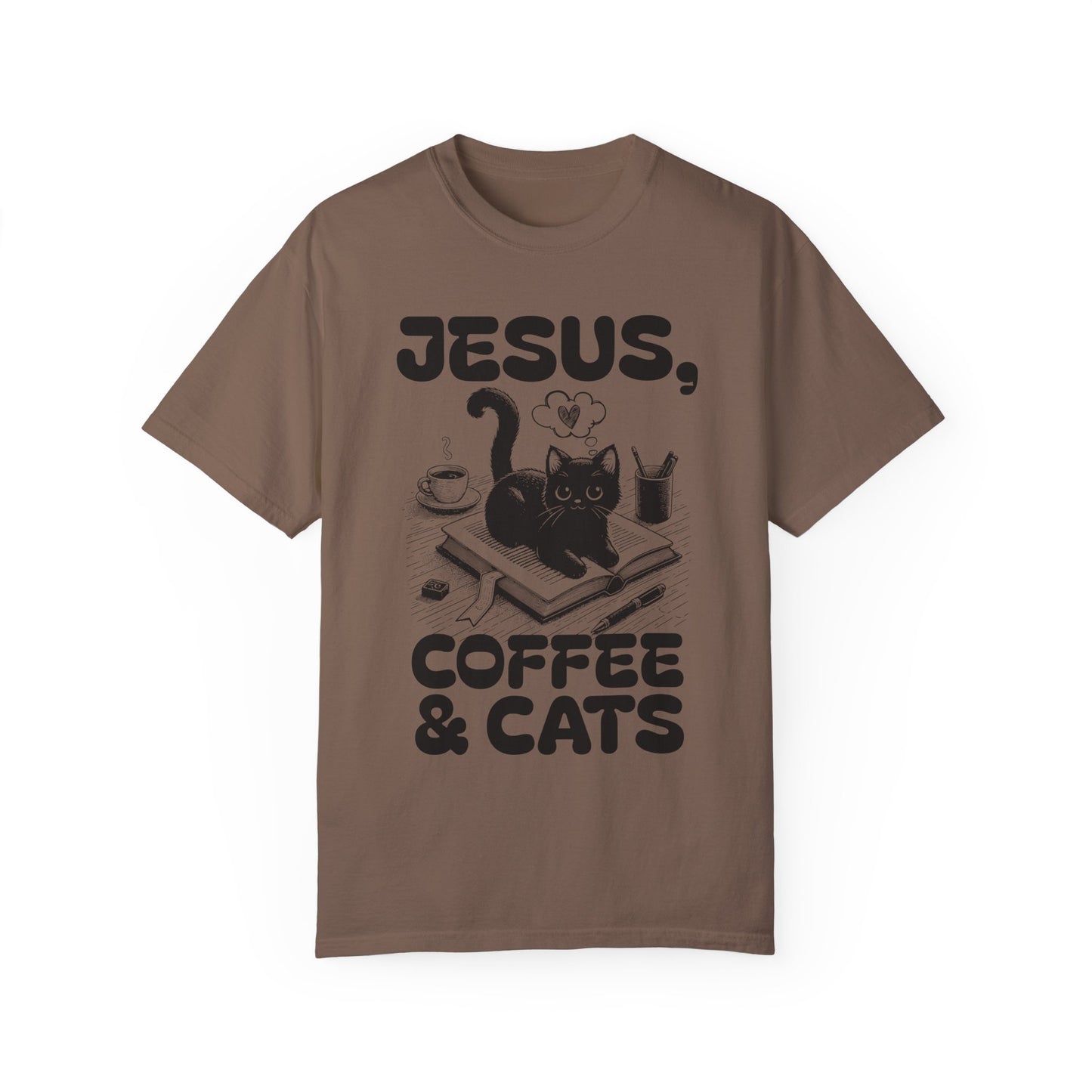 Jesus, Coffee and Cats Tee