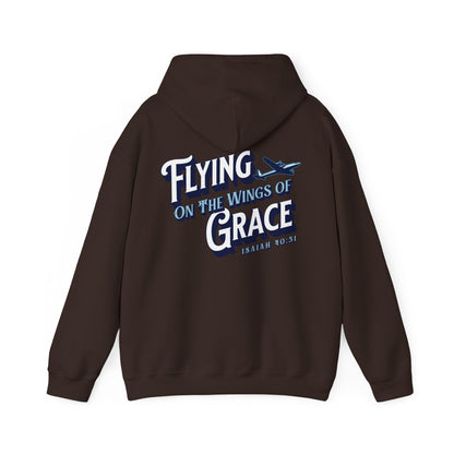 Flying on The Grace of Wings Aviation Hoodie