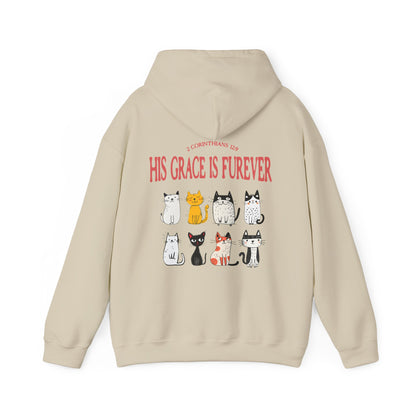 His Grace is Furever Cat Lovers Hoodie