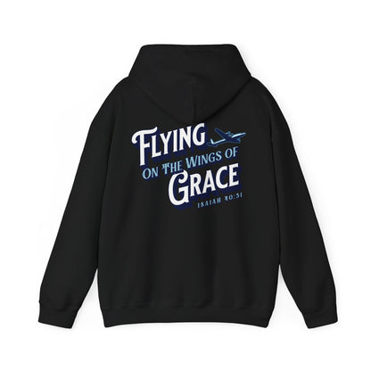 Flying on The Grace of Wings Aviation Hoodie