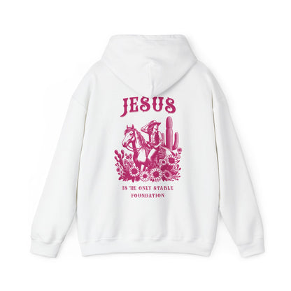 Jesus is the Only Stable Foundation Horse Lovers Hoodie