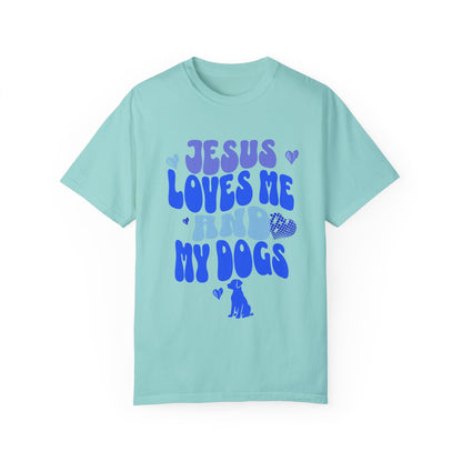 Jesus Loves Me and My Dogs Tee