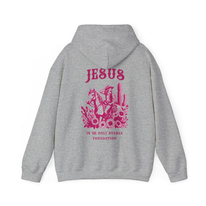 Jesus is the Only Stable Foundation Horse Lovers Hoodie