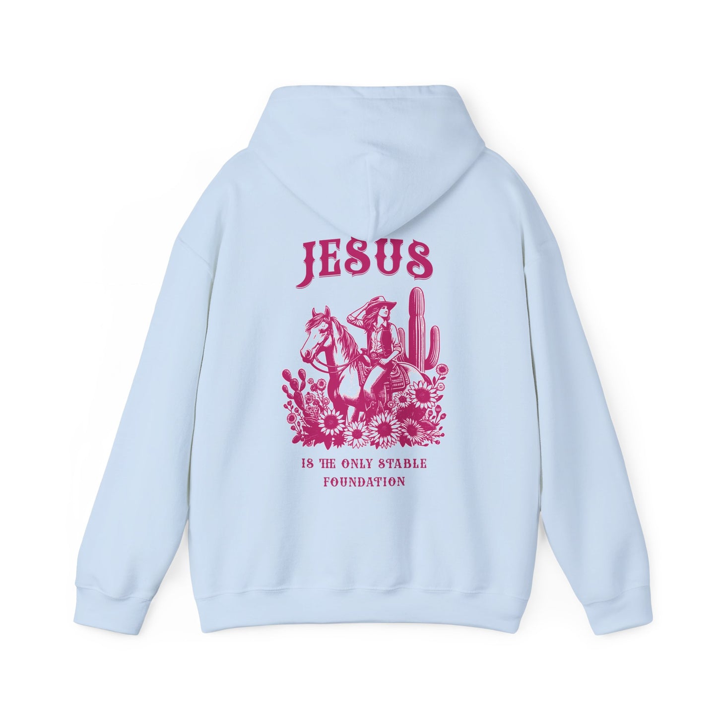 Jesus is the Only Stable Foundation Horse Lovers Hoodie