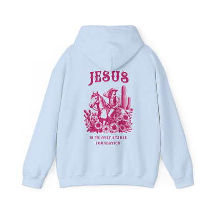 Jesus is the Only Stable Foundation Horse Lovers Hoodie