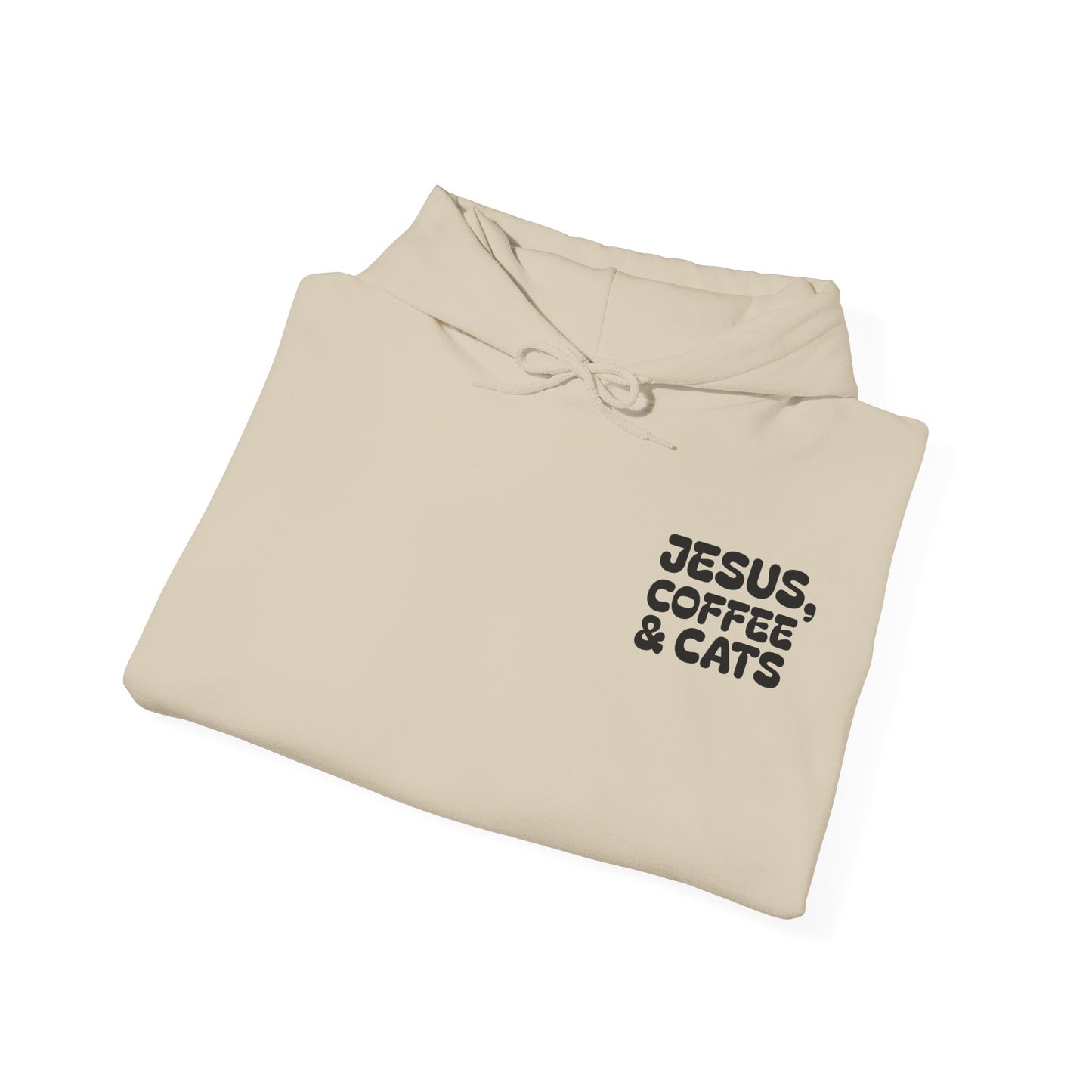 Jesus, Coffee and Cats Hoodie