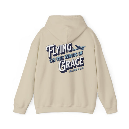 Flying on The Grace of Wings Aviation Hoodie