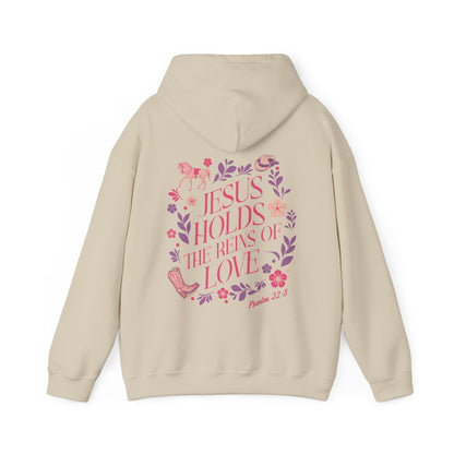 Jesus Holds the Reins of Love Hoodie