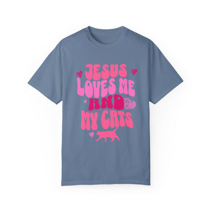 Jesus Loves Me and My Cats Tee