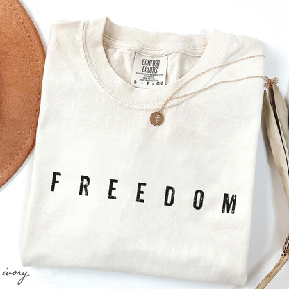 FREEDOM Charlie Kirk Christian Activist Comfort Colors® Shirt