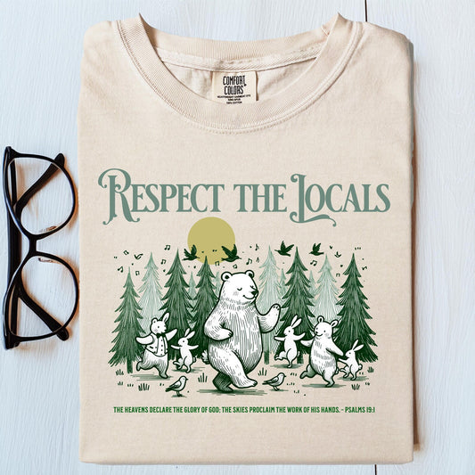 RESPECT THE LOCALS Christian Tee
