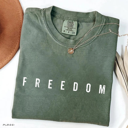 FREEDOM Charlie Kirk Christian Activist Comfort Colors® Shirt