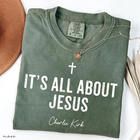 God, Family and Country Charlie Kirk Christian Activist Support Comfort Colors® Shirt