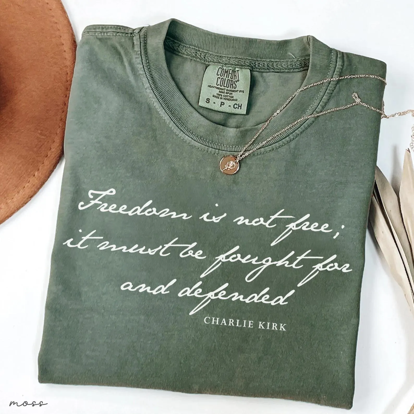 Freedom is not Free - Charlie Kirk Christian Activist Political Awareness Comfort Colors® Shirt