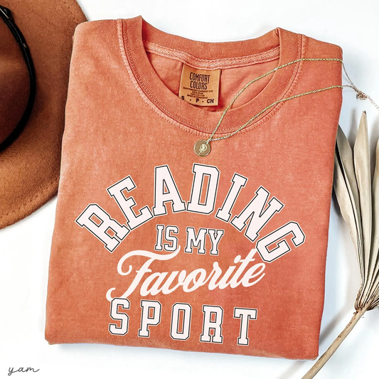 READING is My Favorite Sport Book Lovers Tee